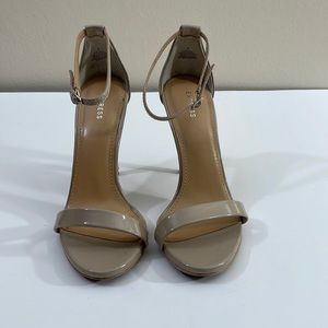 Express Strappy High Heel Sandals Nude Size 7